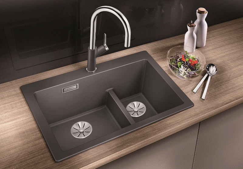 BLANCO PLEON 6 SPLIT kaufen | Silgranit Sple | gnstig Farbe Felsgrau InFino